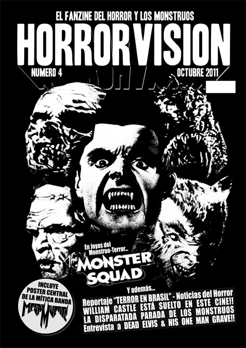 HORRORVISION magazine side cover Issue 4 October 2011