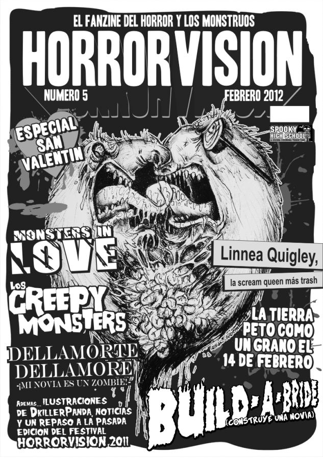 HORRORVISION magazine side cover Issue 5 February 2012