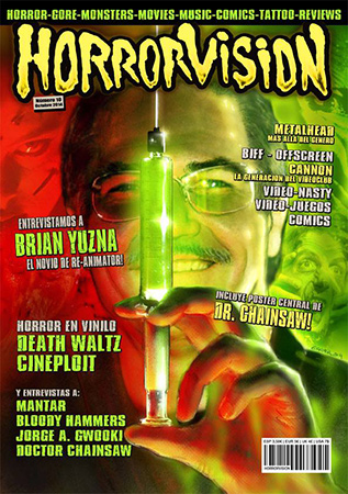 HORRORVISION magazine side cover Issue 11  2014