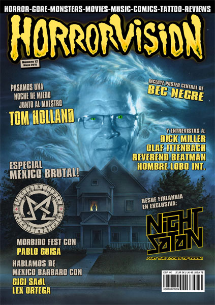 HORRORVISION magazine side cover Issue 12  2015