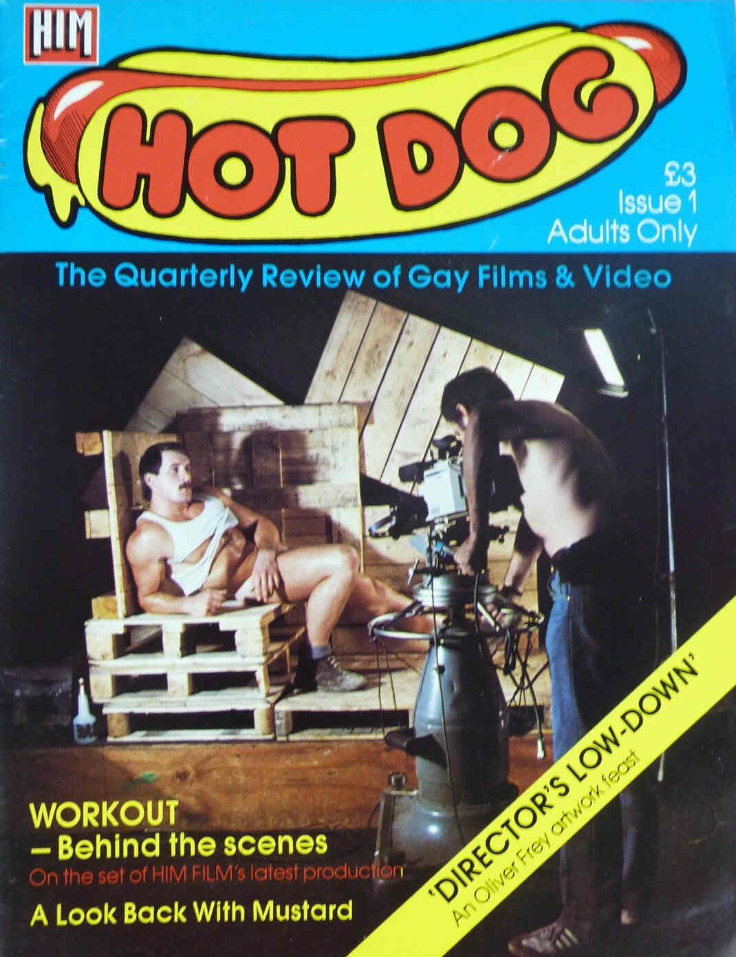 HOT DOG magazine side cover Issue 1  1981