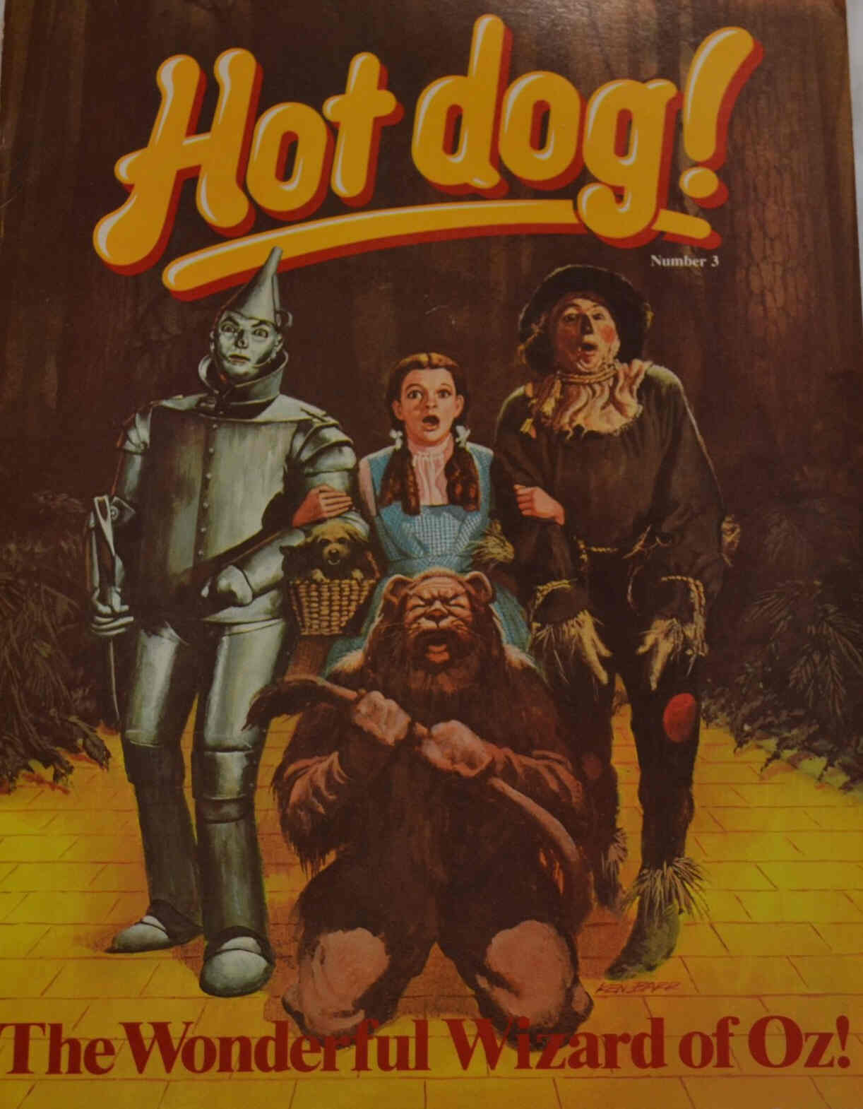 HOT DOG! magazine side cover Issue 3  1980