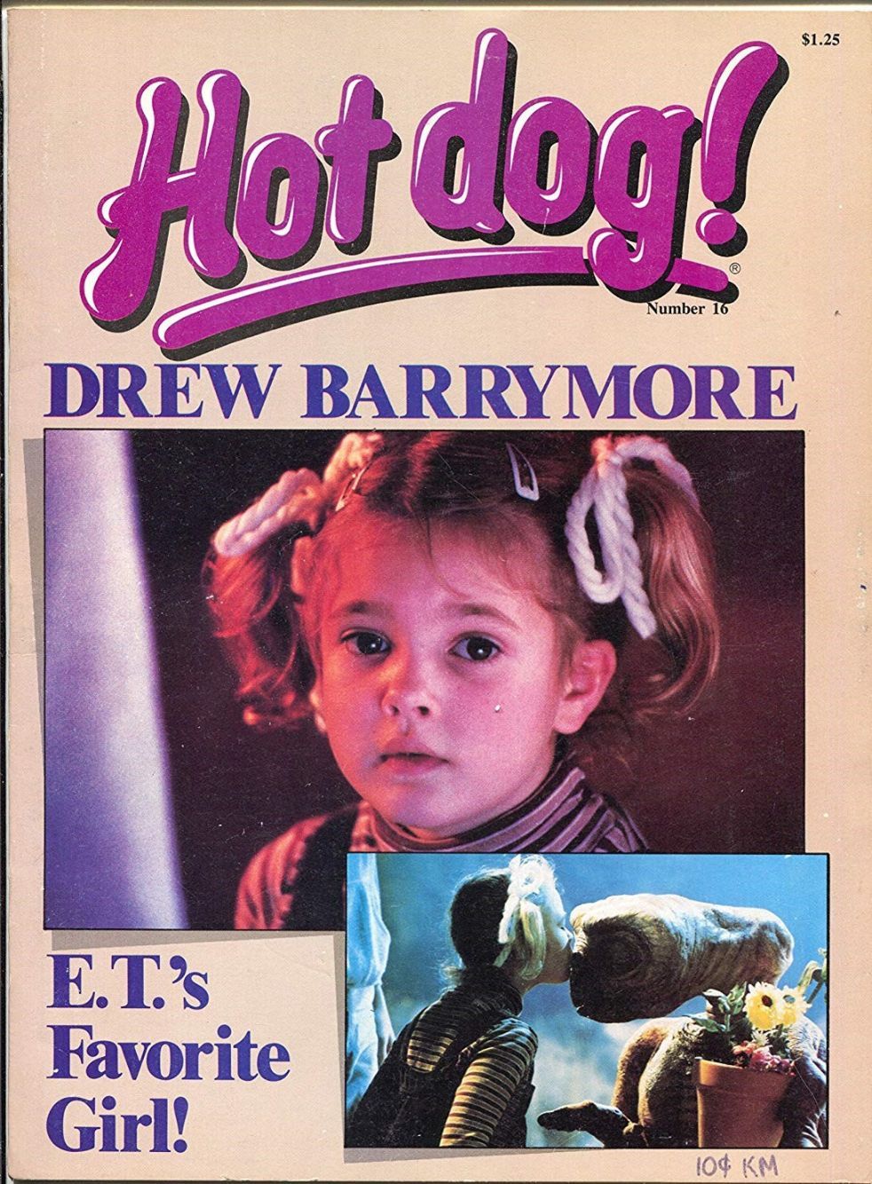 HOT DOG! magazine side cover Issue 16  1982