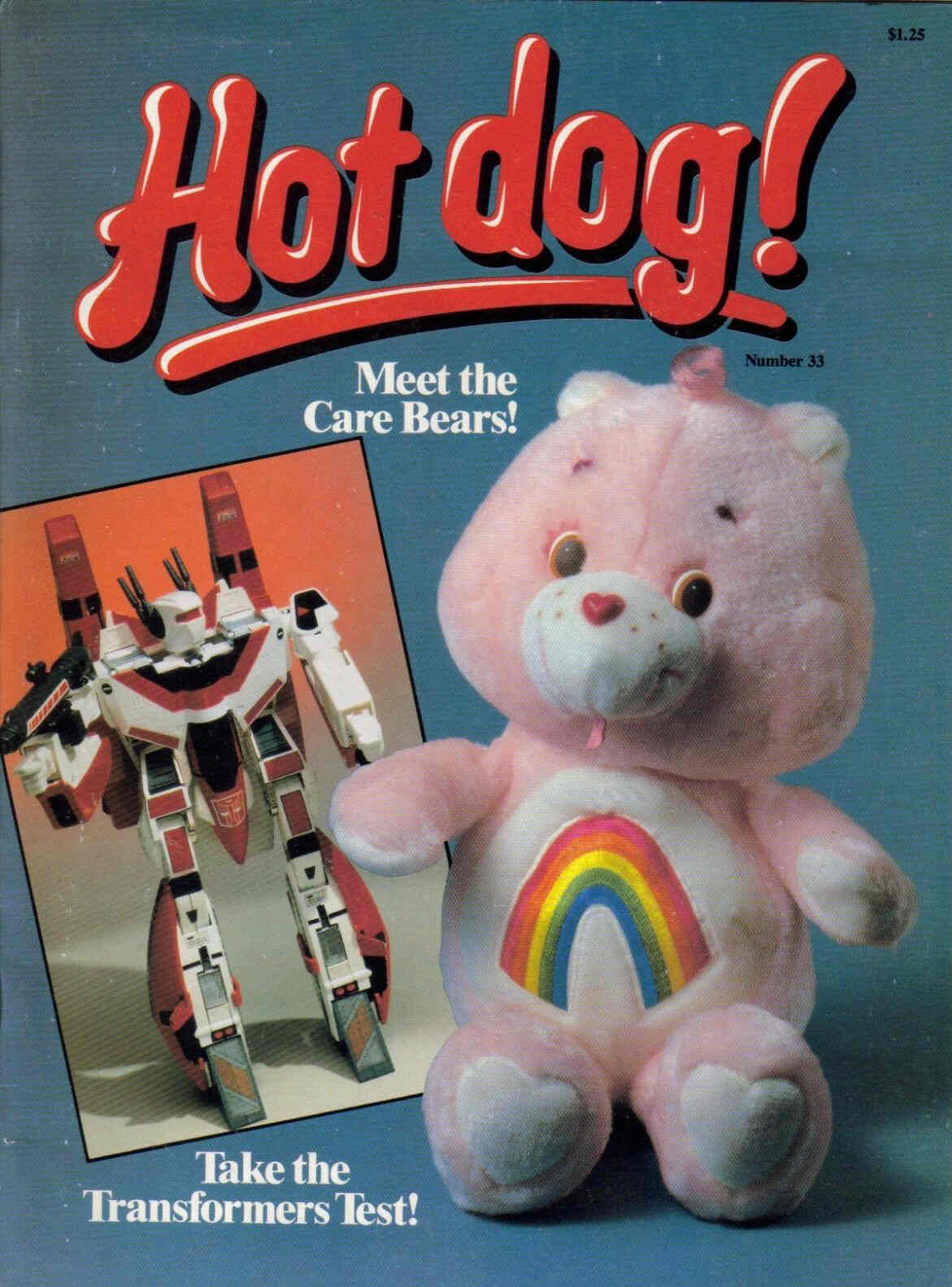 HOT DOG! magazine side cover Issue 33  1985
