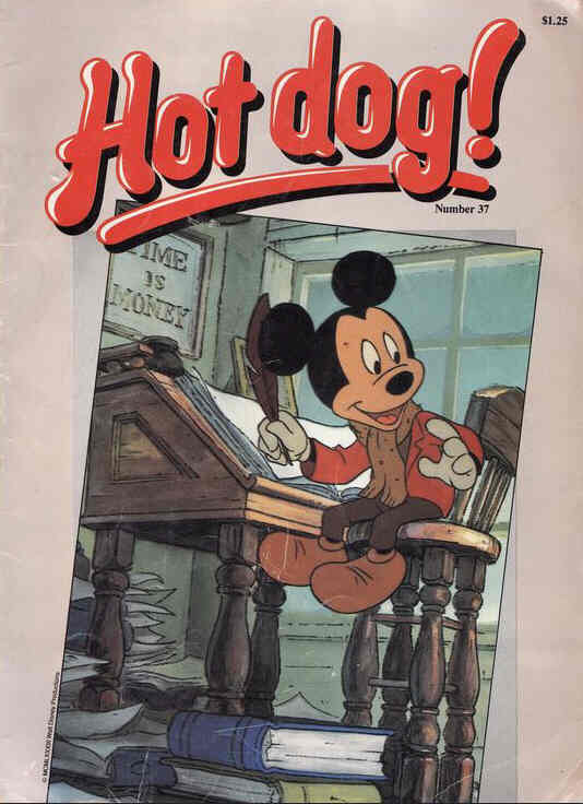 HOT DOG! magazine side cover Issue 37  1985