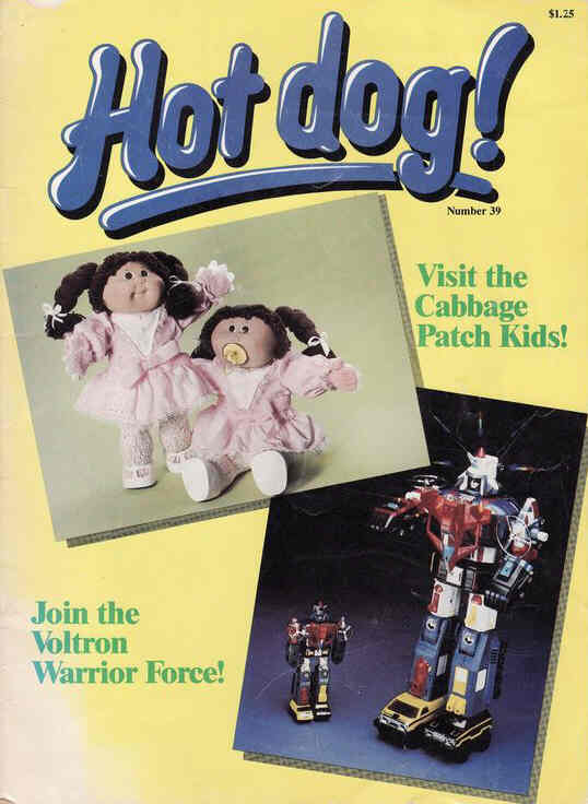 HOT DOG! magazine side cover Issue 39  1986