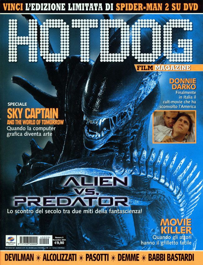 HOTDOG (It) magazine side cover Issue 9  November 2004