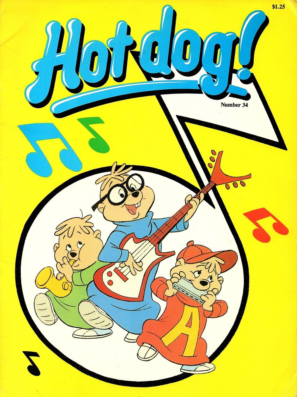 HOT DOG! magazine side cover Issue 34   1985