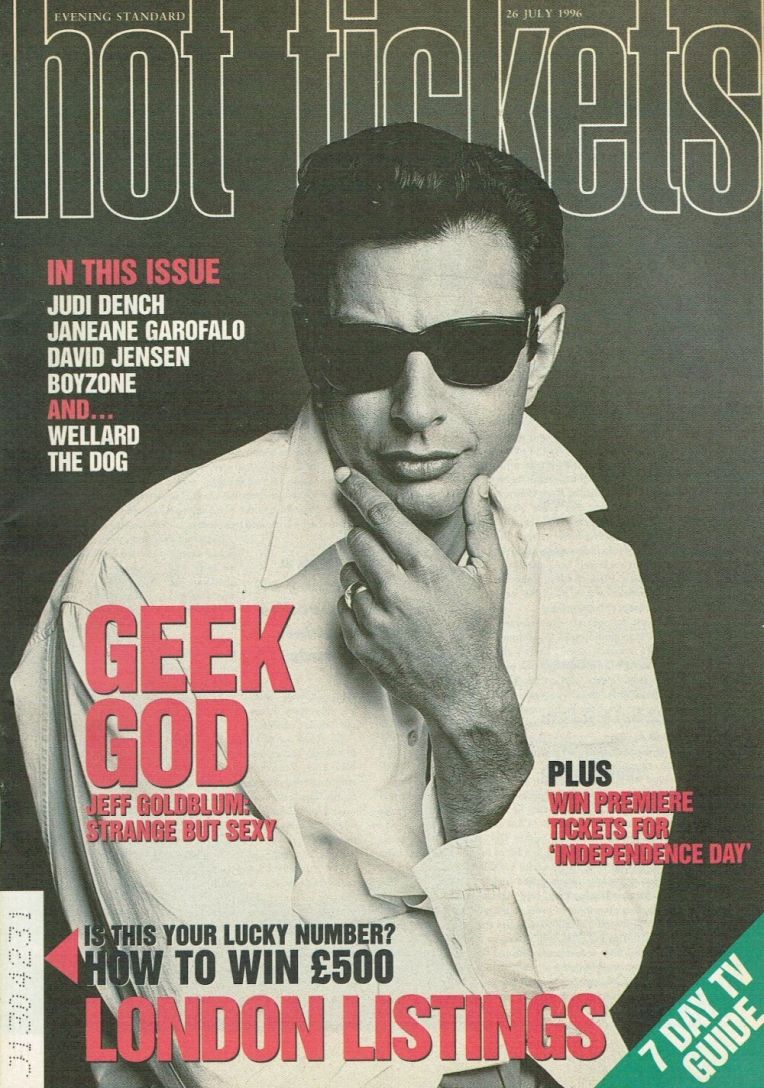 HOT TICKETS magazine side cover 26 July 1996