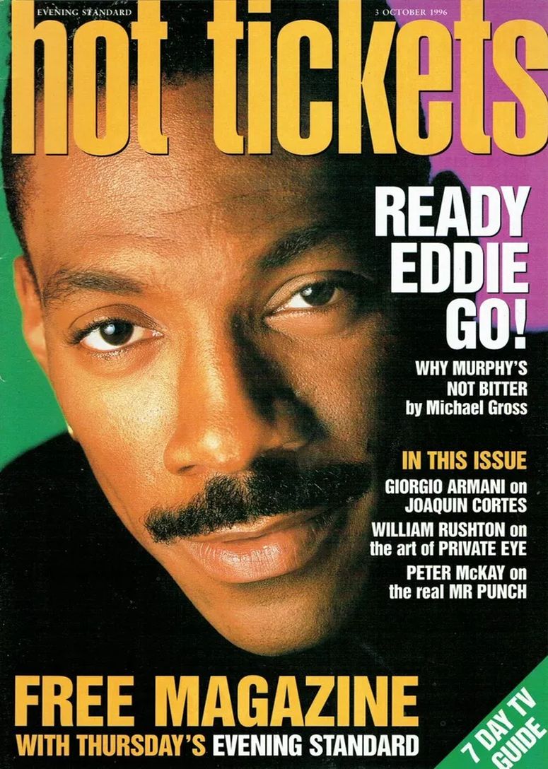HOT TICKETS magazine side cover 3 October 1996