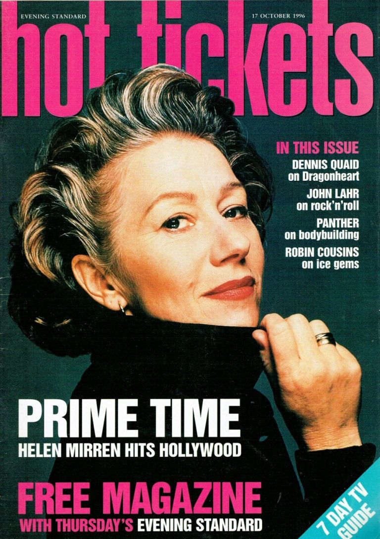 HOT TICKETS magazine side cover 17 October 1996