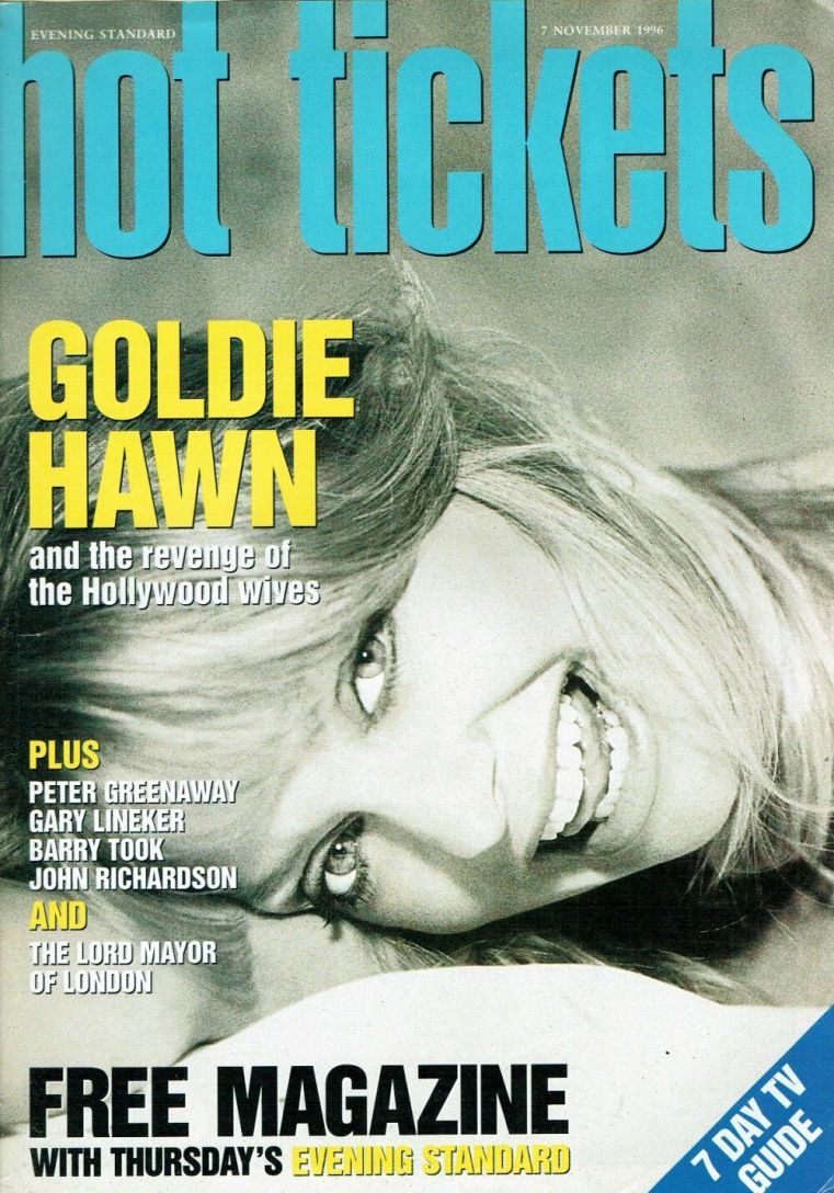 HOT TICKETS magazine side cover 7 November 1996