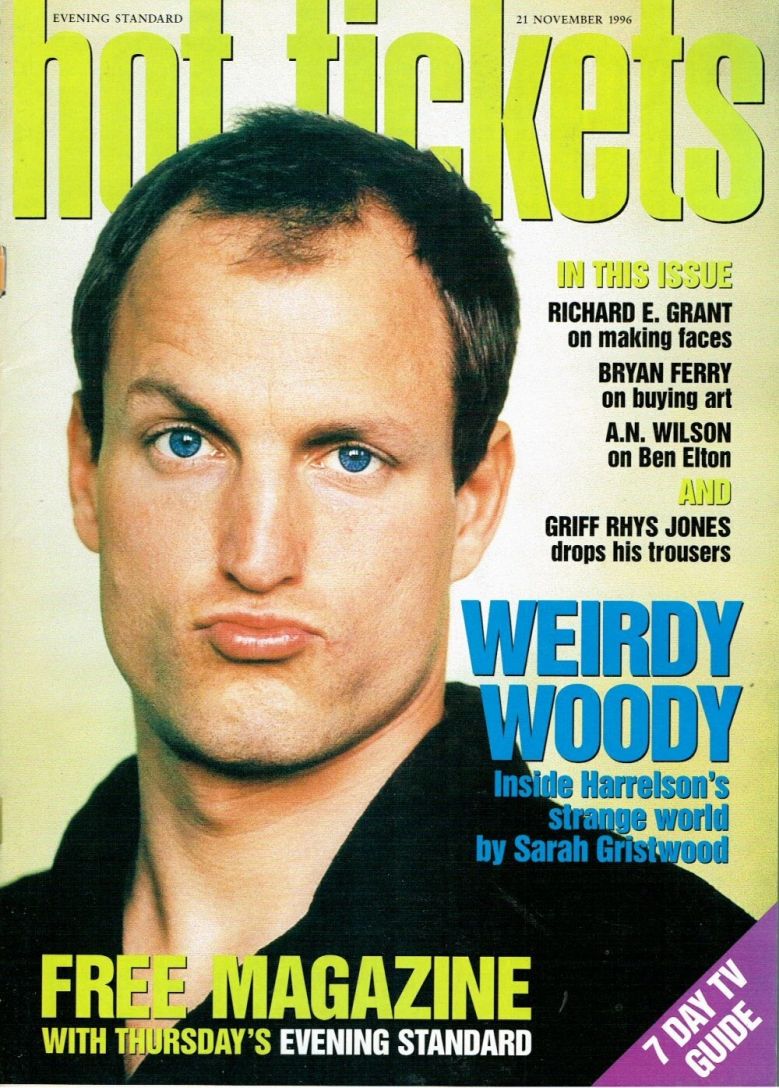 HOT TICKETS magazine side cover 21 November 1996