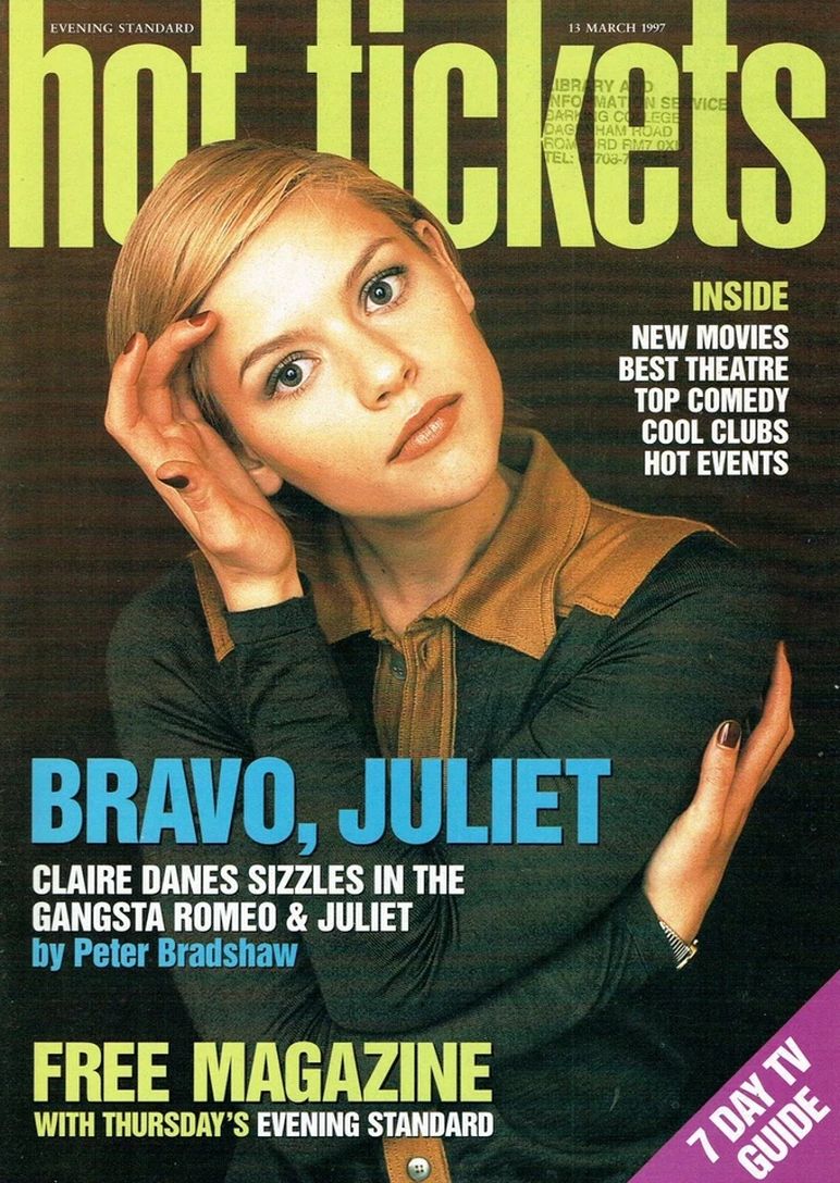 HOT TICKETS magazine side cover 13 March 1997