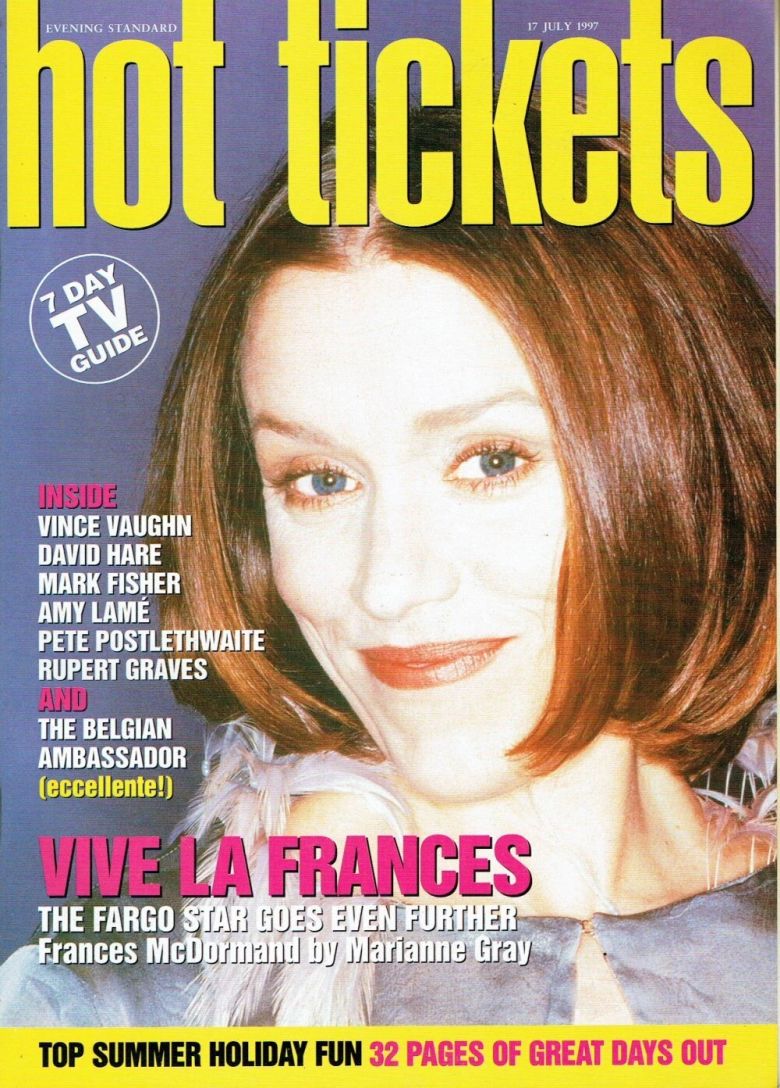 HOT TICKETS magazine side cover 17 July 1997