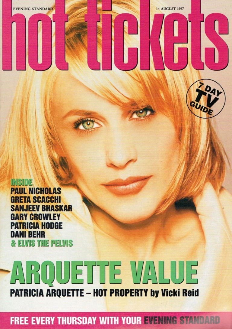 HOT TICKETS magazine side cover 14 August 1997