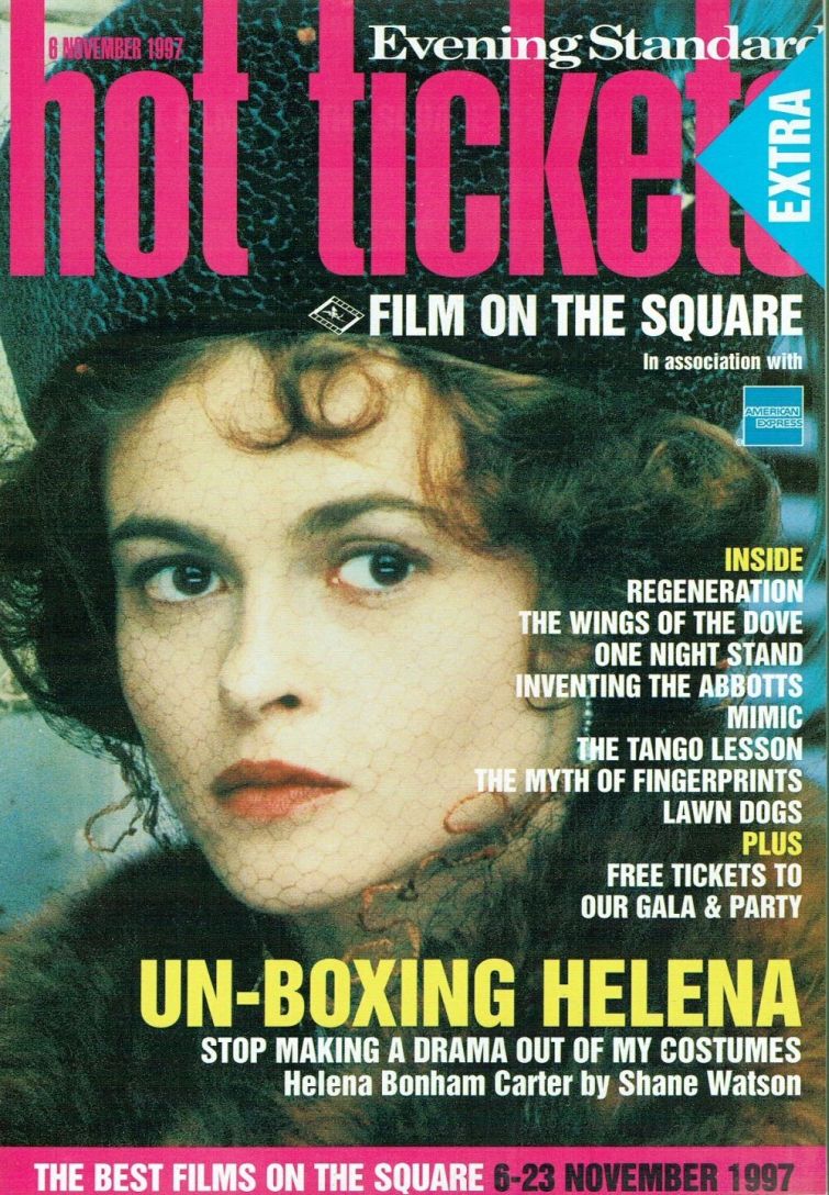 HOT TICKETS magazine side cover 8 November 1997