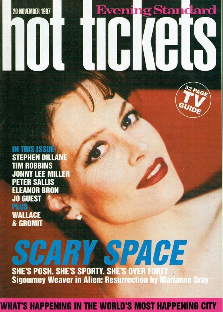 HOT TICKETS magazine side cover 20 November 1997