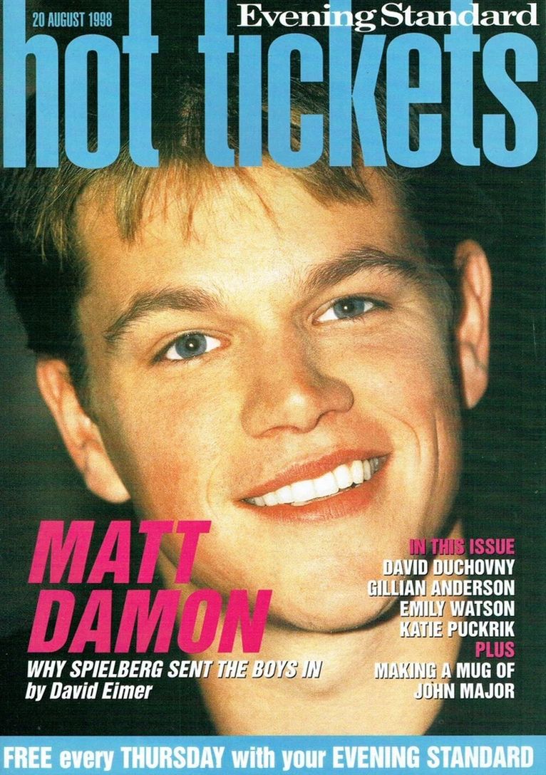 HOT TICKETS magazine side cover 20 August 1998