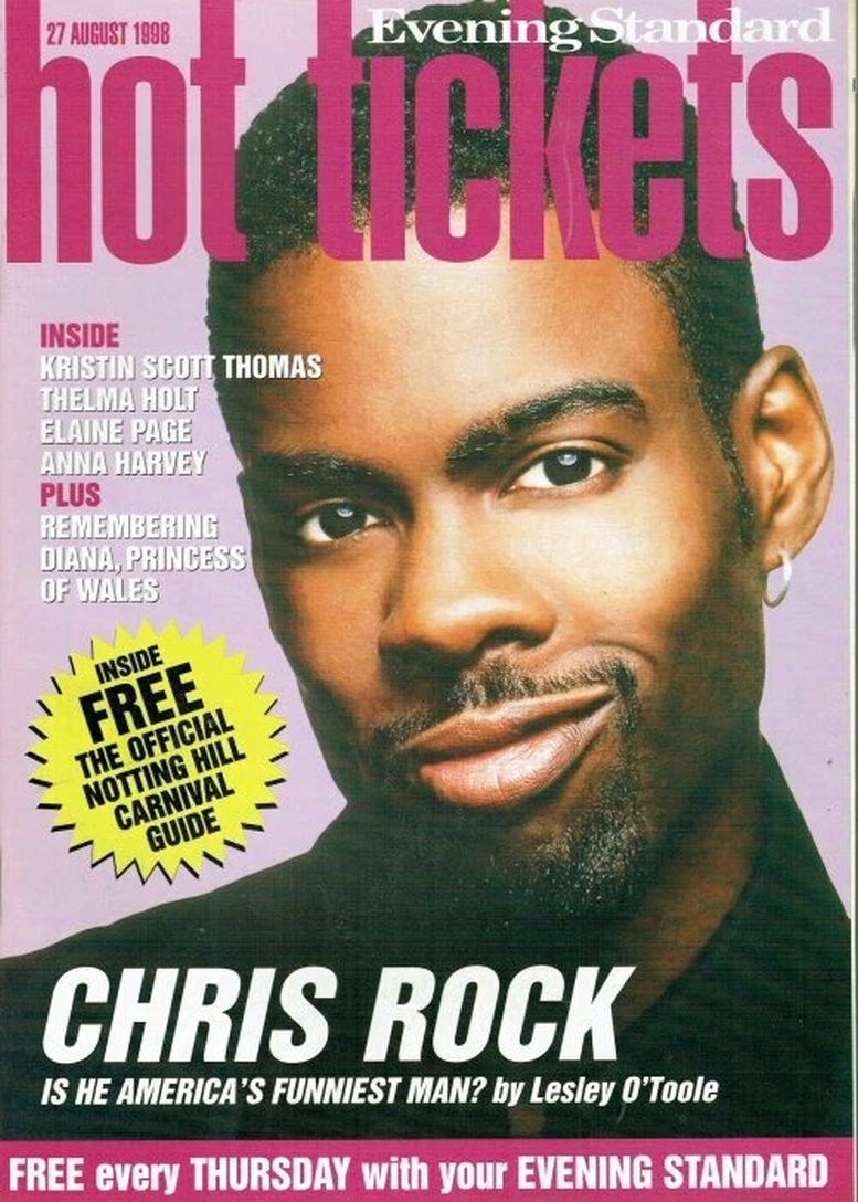 HOT TICKETS magazine side cover 27 August 1998