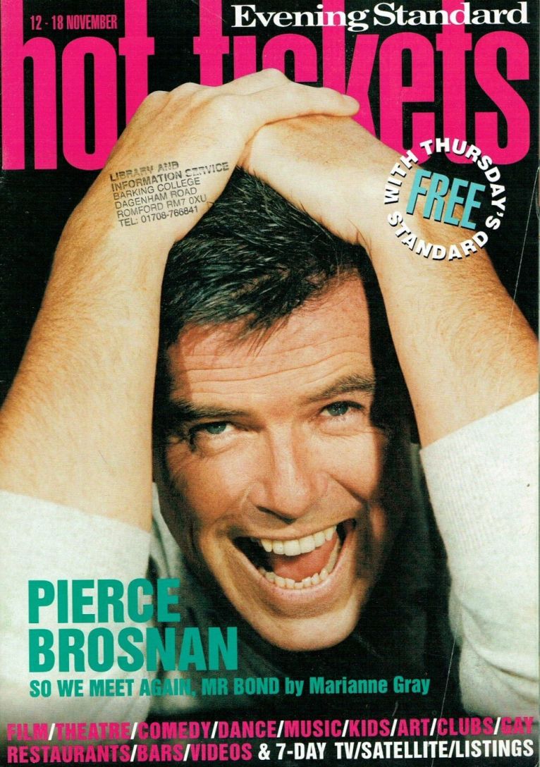 HOT TICKETS magazine side cover 12 November 1998