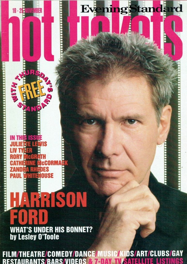 HOT TICKETS magazine side cover 18 November 1998
