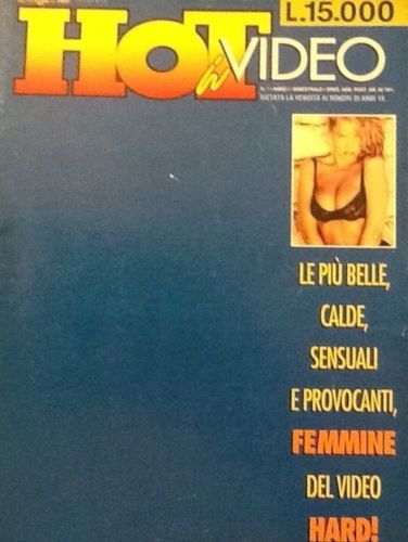 HOT IN VIDEO magazine side cover Issue 1  1992