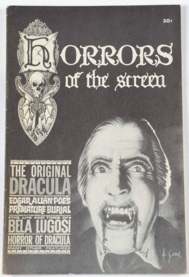 HORRORS OF THE SCREEN magazine side cover Issue 2  1963