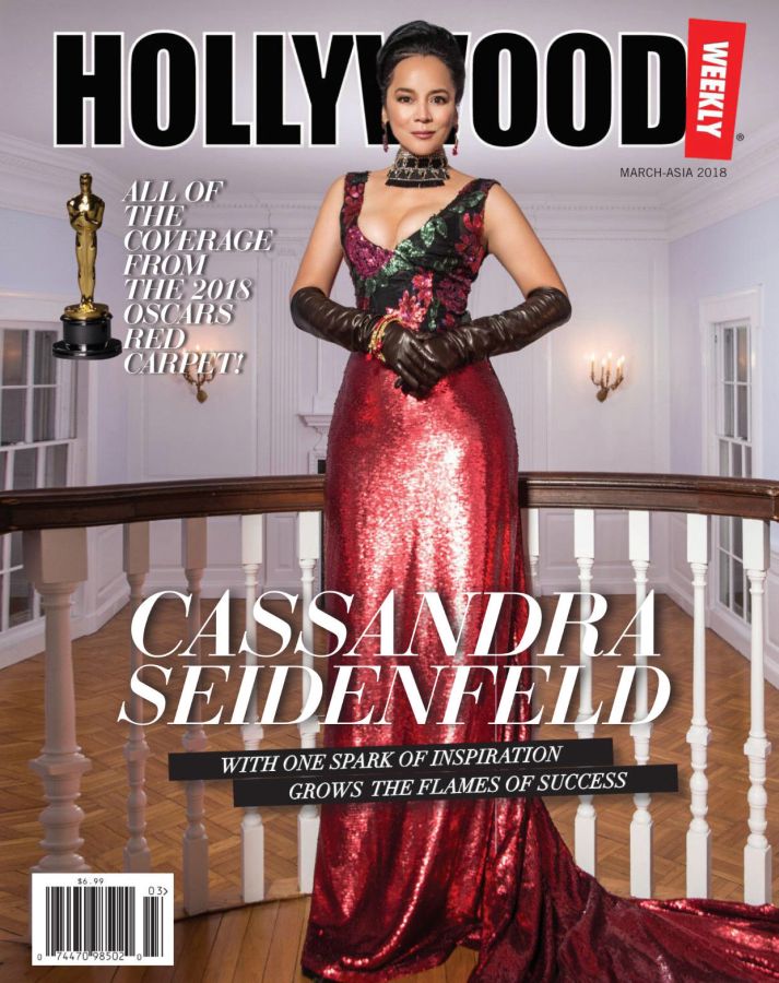 HOLLYWOOD WEEKLY magazine side cover  March 2018