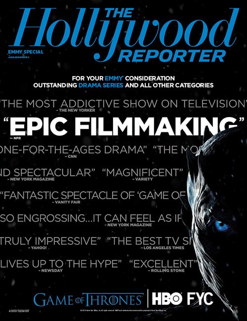 HOLLYWOOD REPORTER | THE magazine side cover  Special 1 June 2018