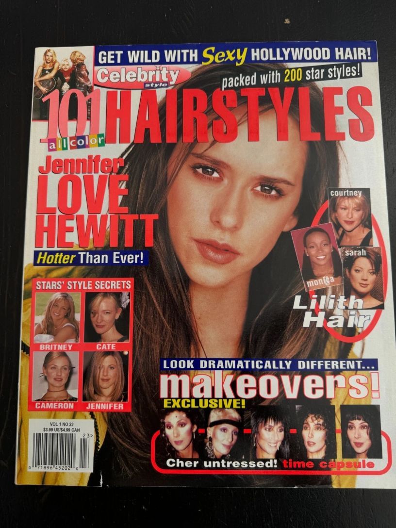 101 HAIRSTYLES magazine side cover Issue 23   1999