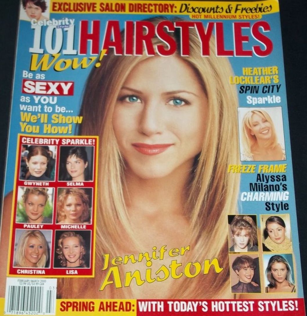 101 HAIRSTYLES magazine side cover  February/March 2000