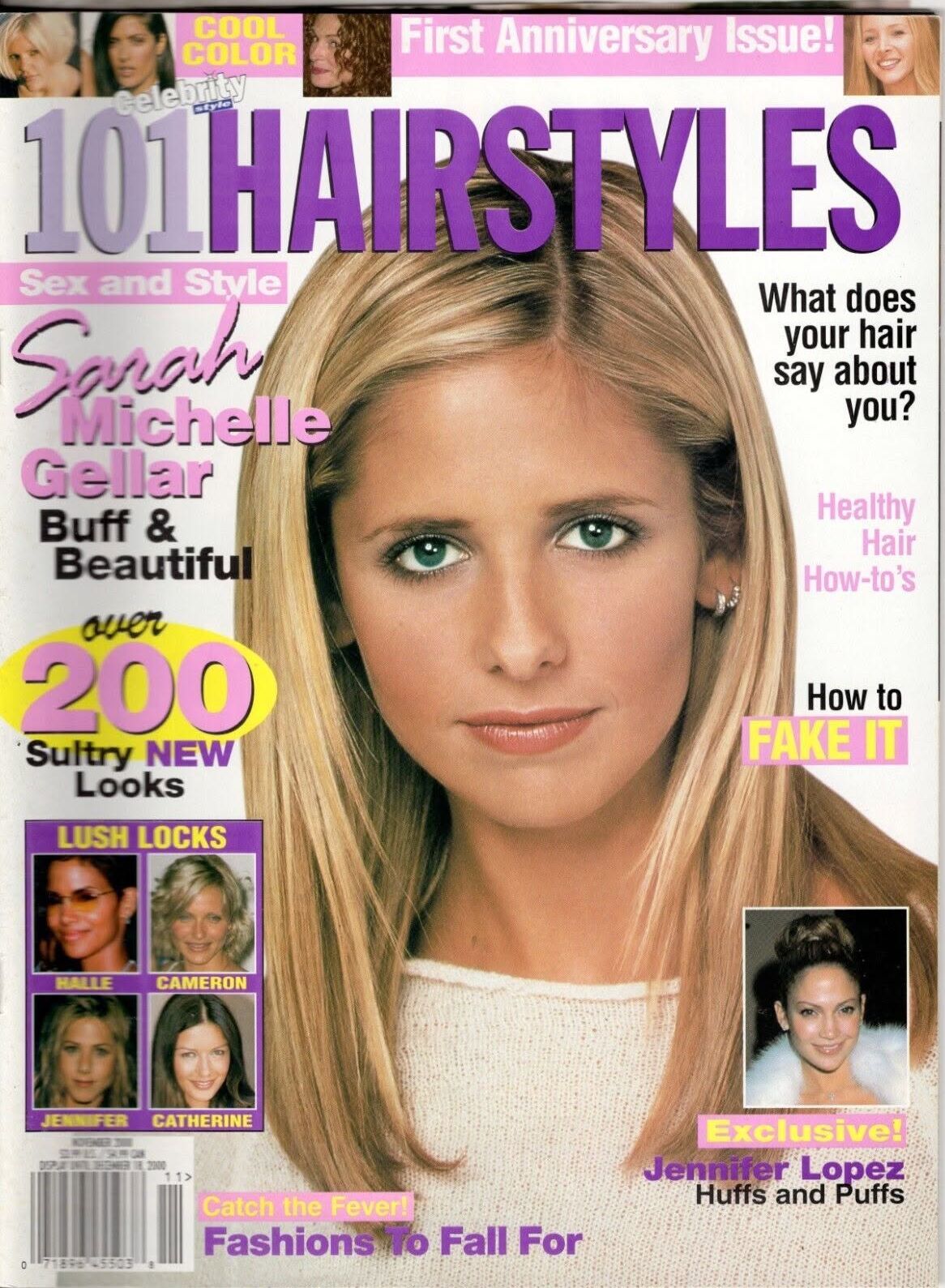 101 HAIRSTYLES magazine side cover  November 2000