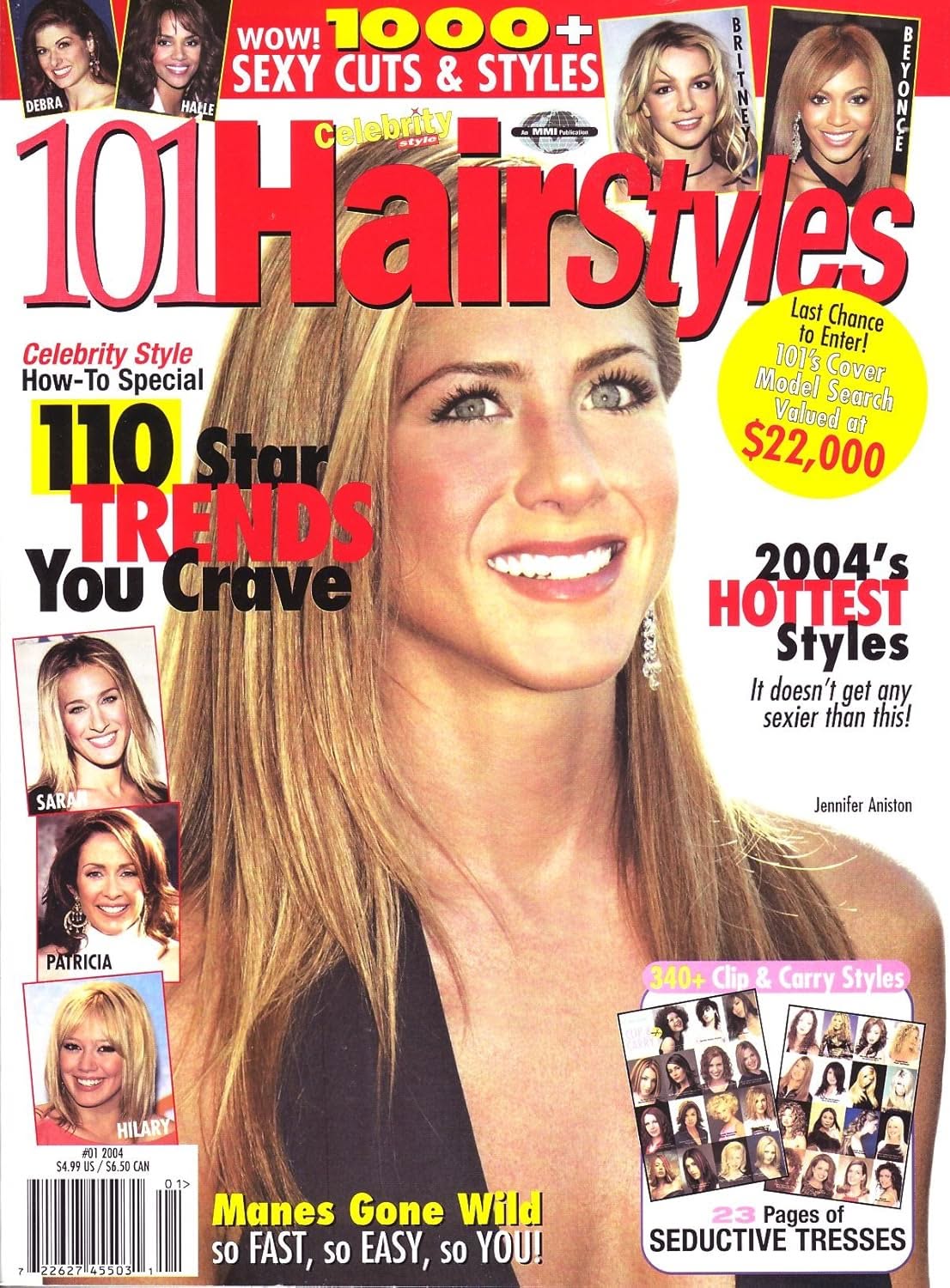 101 HAIRSTYLES magazine side cover Issue 1   2004