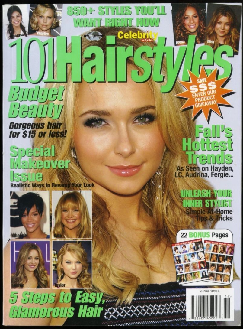 101 HAIRSTYLES magazine side cover Issue 14   2008