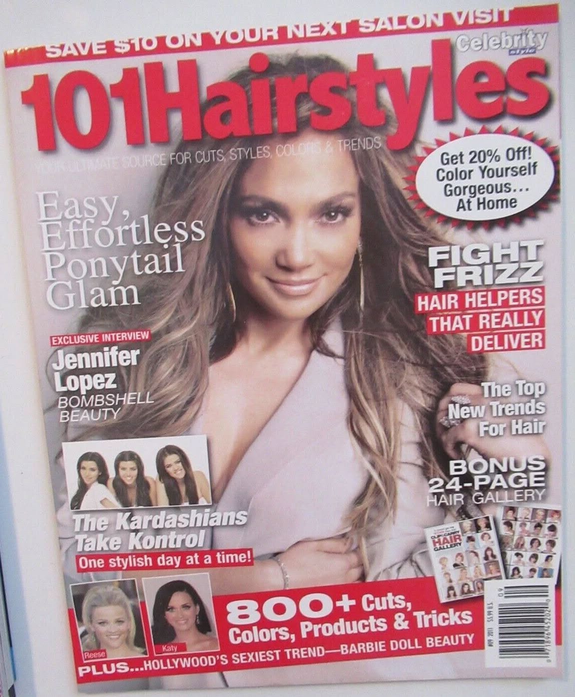 101 HAIRSTYLES magazine side cover   2011