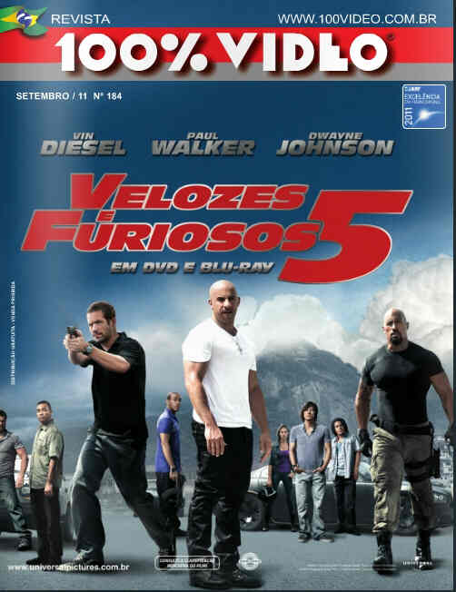 REVISTA 100% VIDEO magazine side cover Issue 184 September 2011