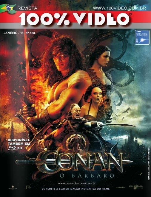 REVISTA 100% VIDEO magazine side cover Issue 188 January 2012