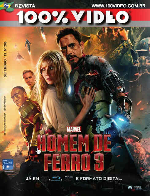 REVISTA 100% VIDEO magazine side cover Issue 208 September 2013