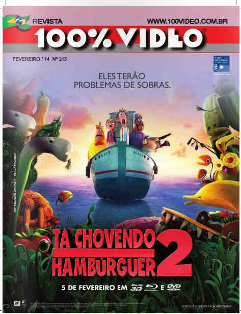 REVISTA 100% VIDEO magazine side cover Issue 213 February 2014