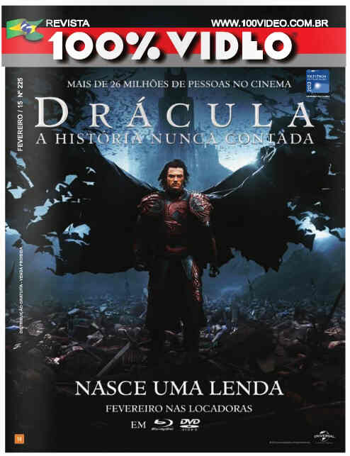 REVISTA 100% VIDEO magazine side cover Issue 225 February 2015