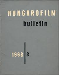 HUNGAROFILM BULLETIN magazine side cover Issue 3  1968