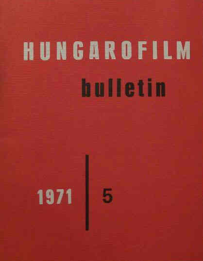 HUNGAROFILM BULLETIN magazine side cover Issue 5  1971