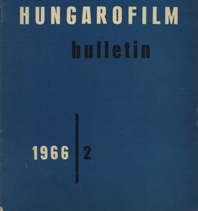 HUNGAROFILM BULLETIN magazine side cover Issue 2  1966