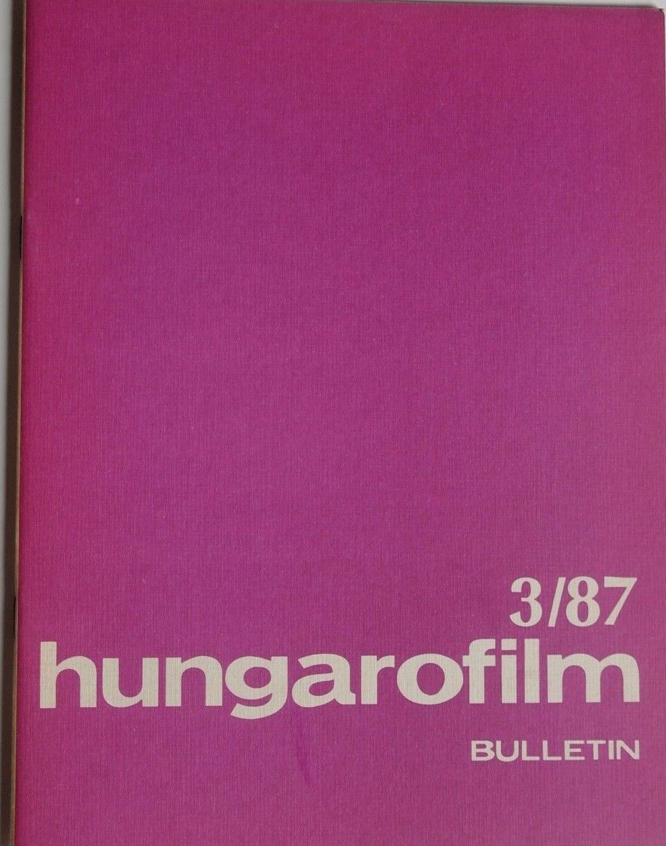HUNGAROFILM BULLETIN magazine side cover Issue 3   1987