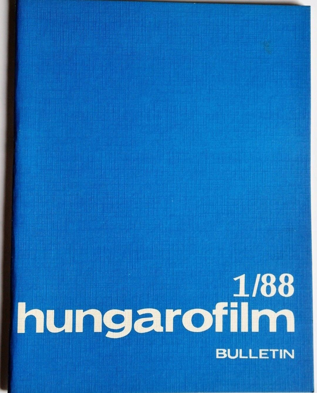 HUNGAROFILM BULLETIN magazine side cover Issue 1   1988
