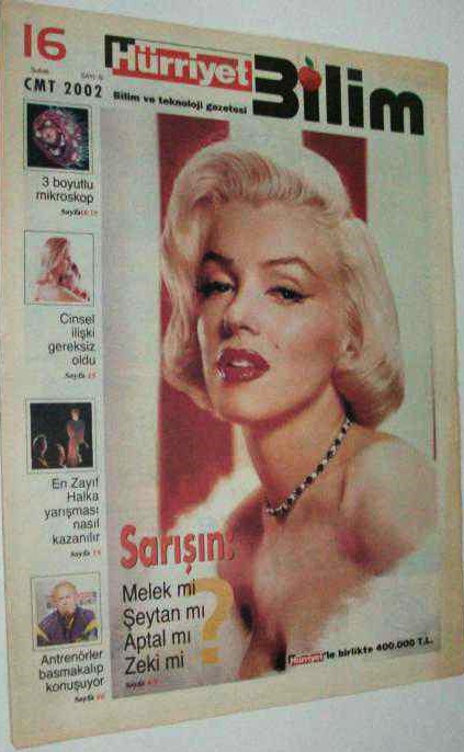 HURRIYET BILIM magazine side cover Issue 6 16 February 2002
