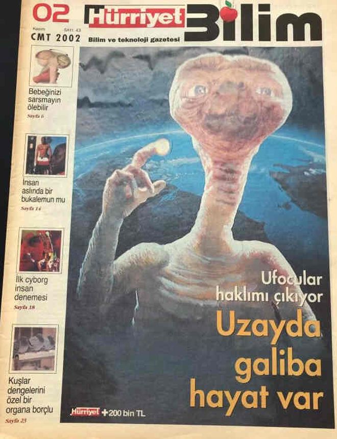 HURRIYET BILIM magazine side cover Issue 43   2002