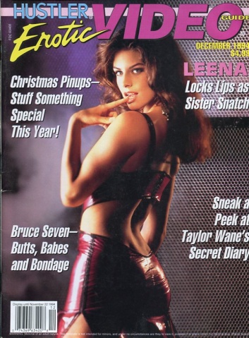 HUSTLER EROTIC VIDEO GUIDE magazine side cover December 1994