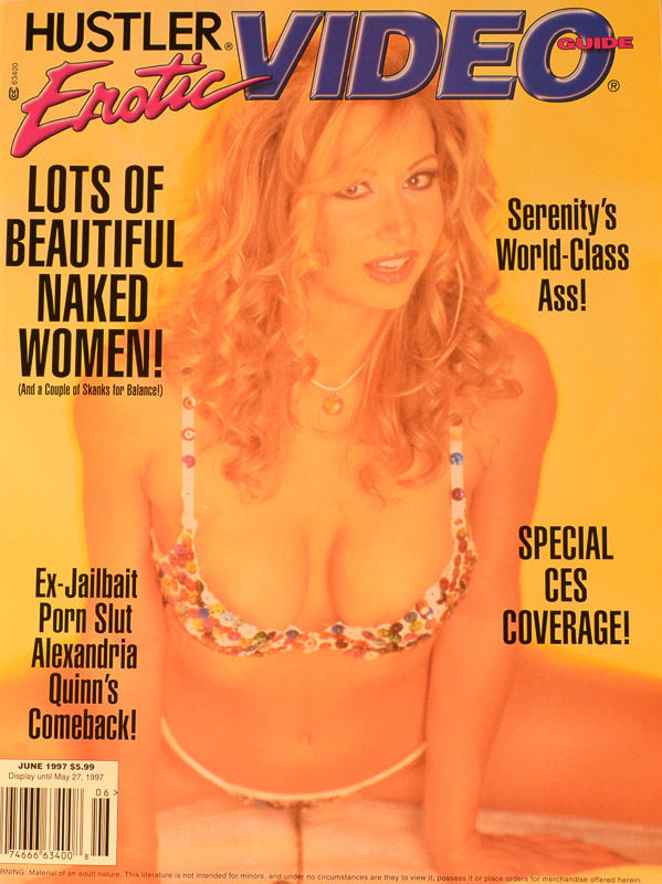 HUSTLER EROTIC VIDEO GUIDE magazine side cover June 1997